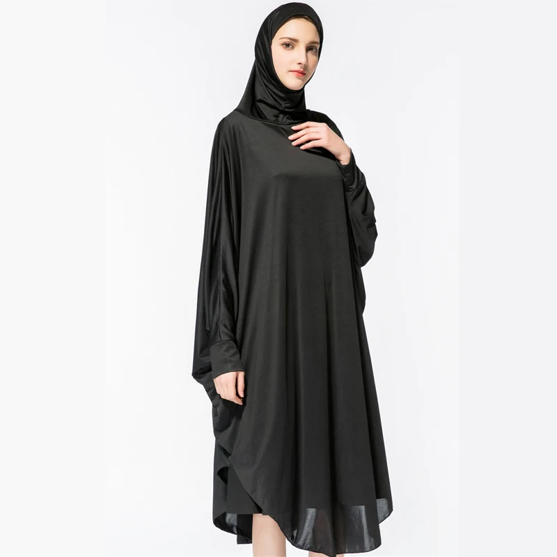 Мусульманская молитвенная одежда женская черная в исламском стиле Арабская