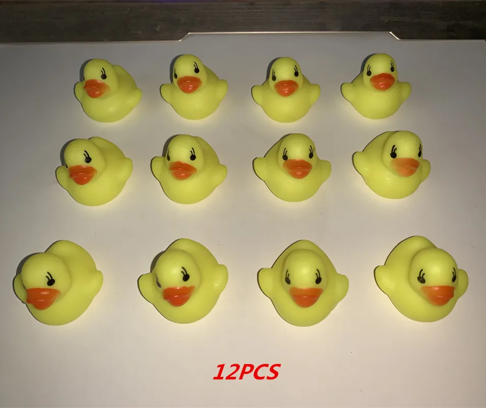 12pcs Дюжина(12) резиновая утка Duckie Baby Shower вода подарок на день рождения vee только для вас - Цвет: 12pcs
