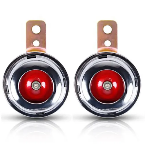 1 Pair Red Мотоцикл рог мото труба 12 В громкий 110дб мопед грязи велосипед электрический автомобиль скутер воздушные рожки мотоцикл классический Рог - Цвет: 1 Pair Red