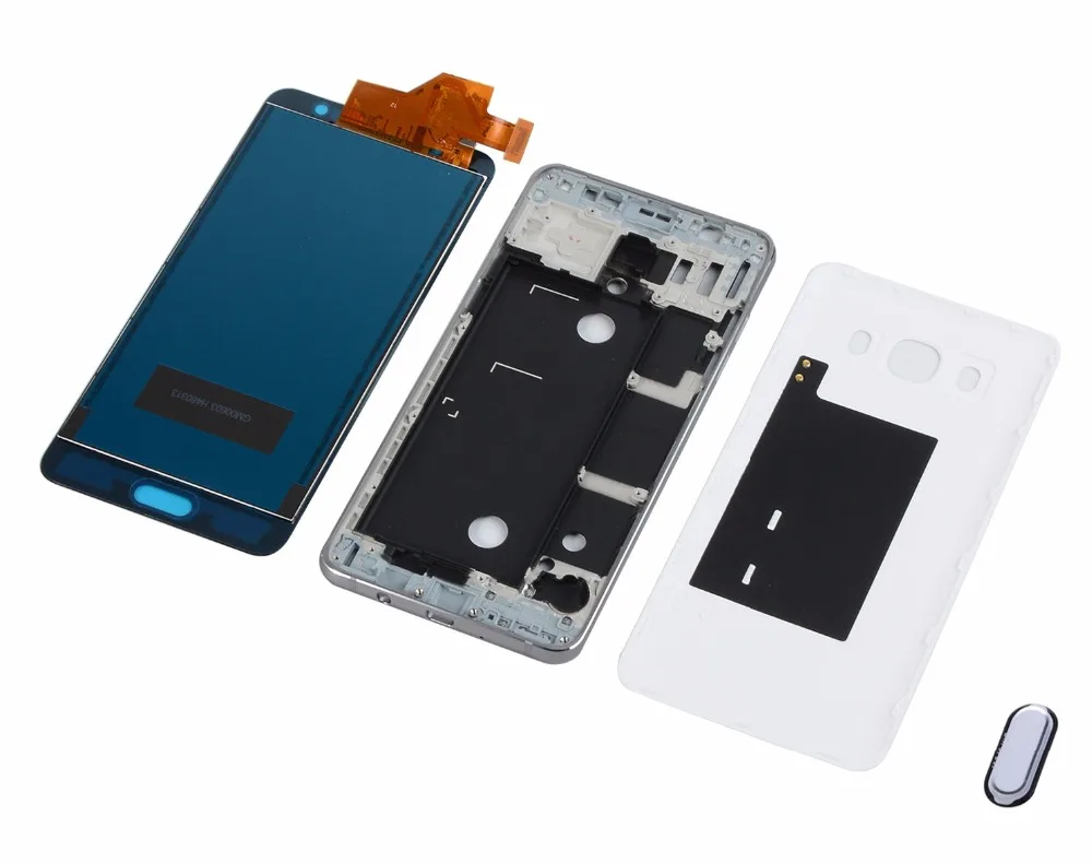 For Samsung Galaxy J7 2016 J710H J710F LCD Display Touch Screen Digitizer Assembly+Housing Middle Frame Battery Back Cover | Мобильные