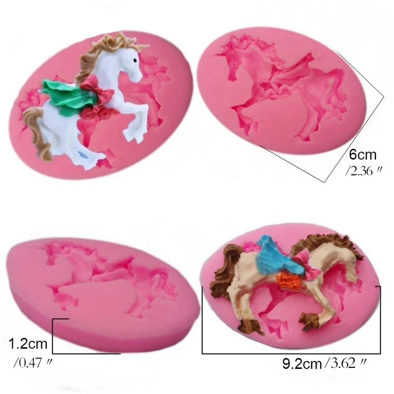 Карусель лошадь инструменты для украшения тортов силиконовая форма шоколада