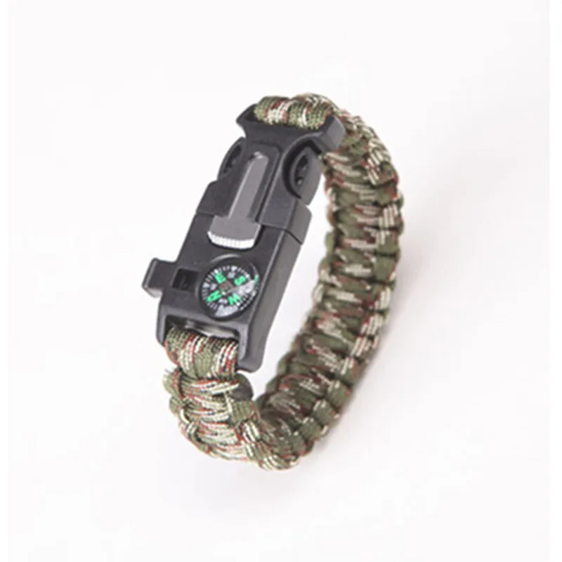 Multi function Military Emergency Survival Paracord 4mm Bracelet Outdoor Scraper Whistle Buckle Tools 550 |survival outdoor|survival militarysurvival