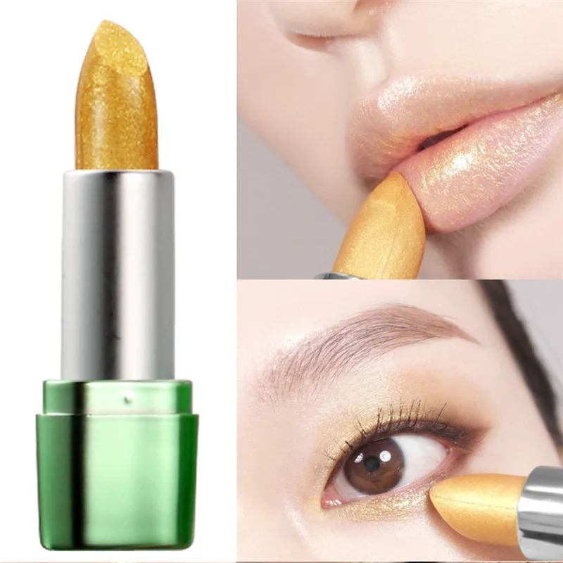 New 12 Colors Aloe Vera Solution Nourish Ryukin Gold Lipstick Color Lasting Sexy Lip Makeup Cosmetics |