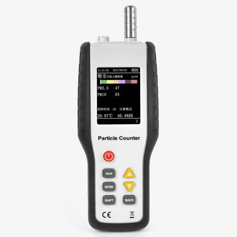 HT-9600 высокой чувствительности PM2.5 детектор счётчик частиц Профессиональный пылезащитный монитор качества воздуха ручной счетчик частиц
