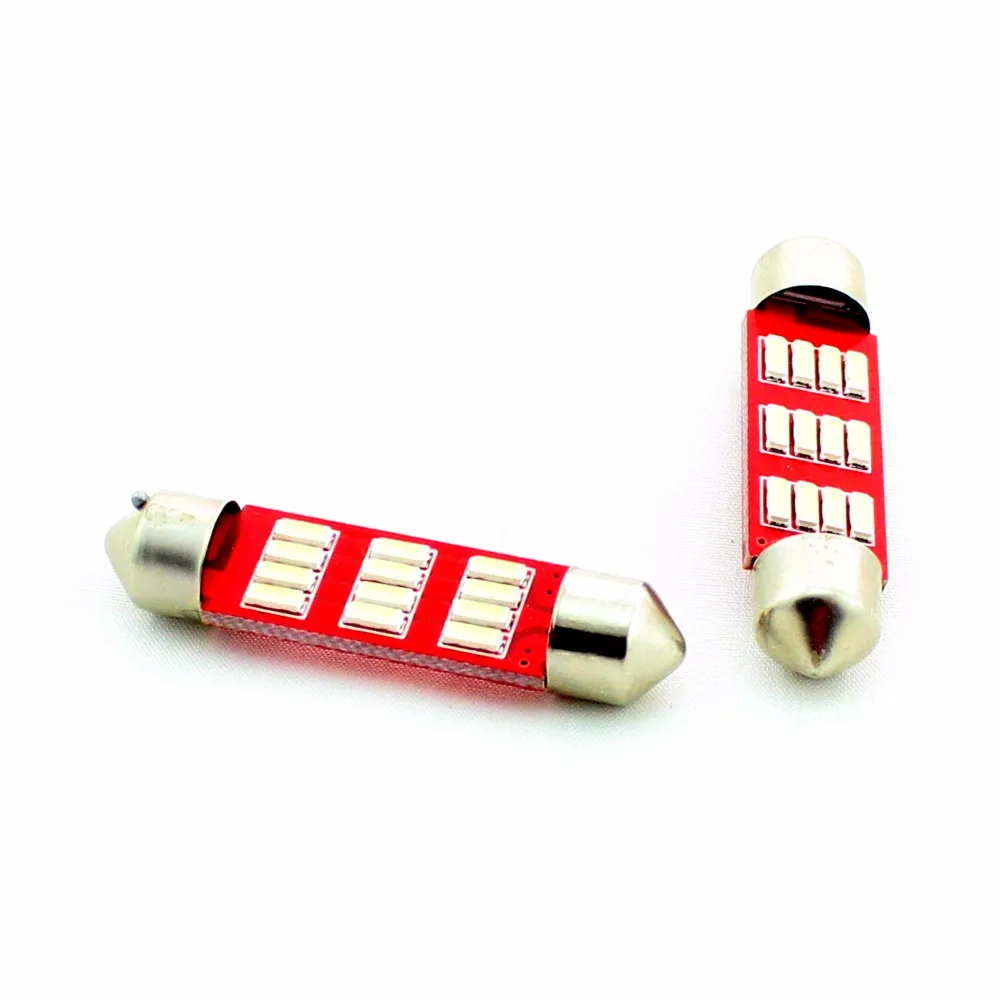 1 шт. 31 мм 36 39 42 C5W 4014 LED CANBUS без ошибок Автомобильная купольная гирлянда для