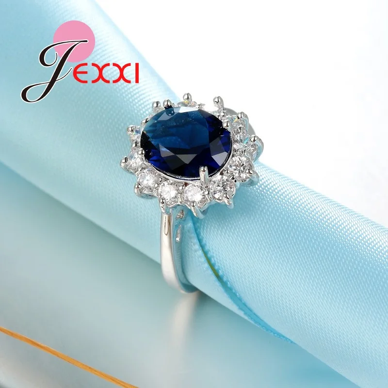 Женское кольцо из серебра 925 пробы с кристаллами|ring accessories|band ringfashion rings women |