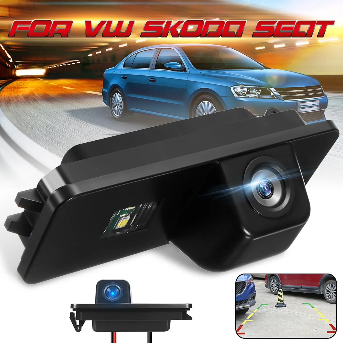 Автомобильная камера заднего вида для VW Polo 2C Bora Golf MK4 MK5 MK6 Beetle Leon запасная