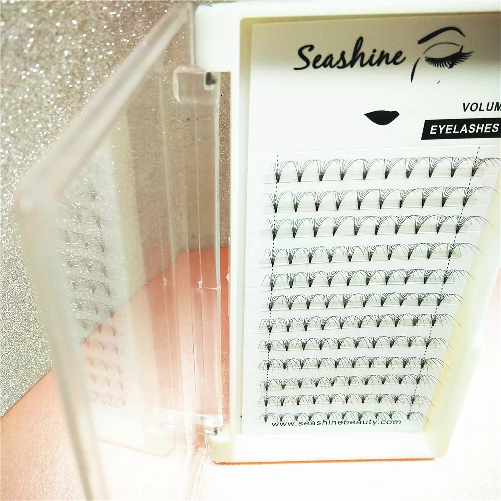 

SHORT STEM!12lines/tray Individual Lashes Black False 6D volume Eyelash Extension Natural Long Makeup Fake Eye Lashes
