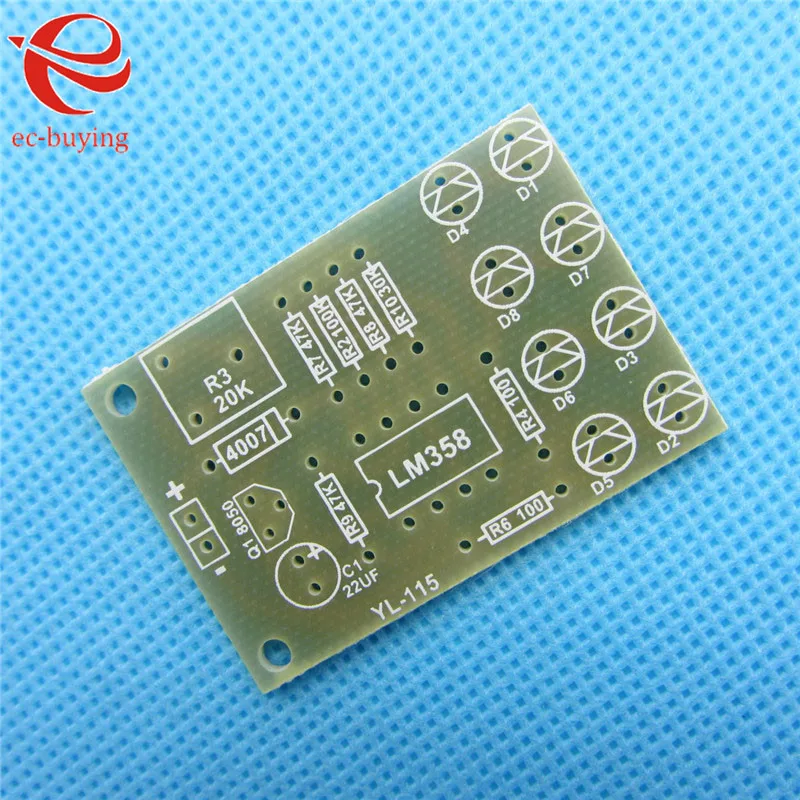 Синяя светодиодная лампа LM358 5 мм Комплект запчастей для дыхательной лампы