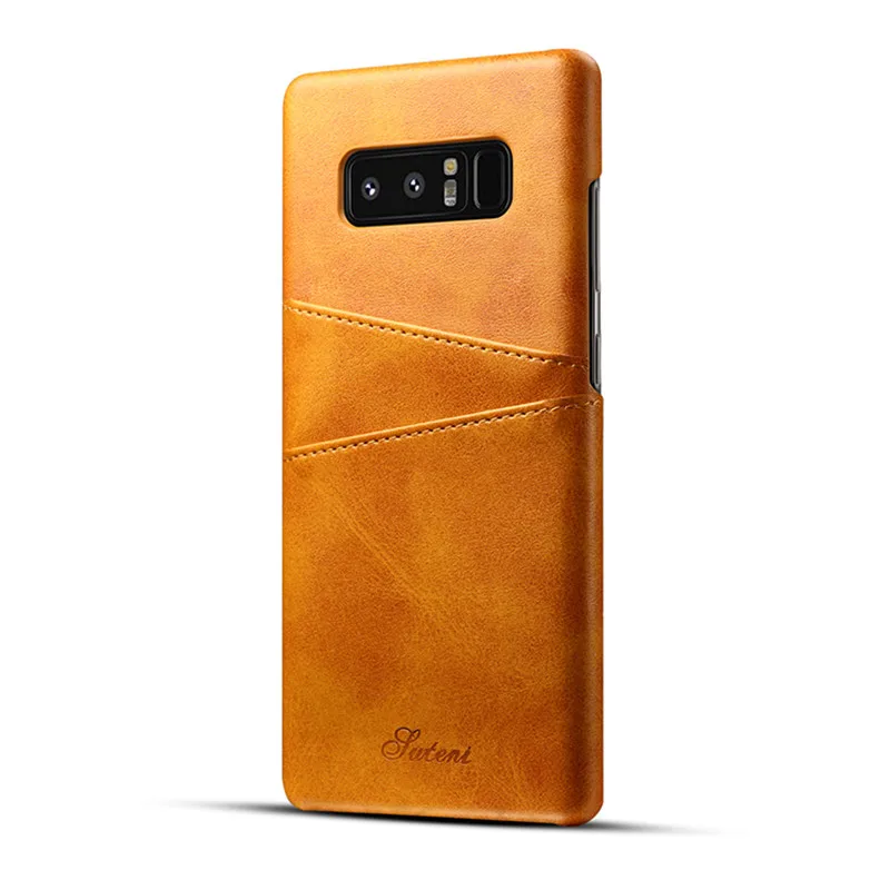 Чехлы для Samsung S8 Plus Galaxy Note 8 задняя крышка защитный держатель карт кошелек сумка