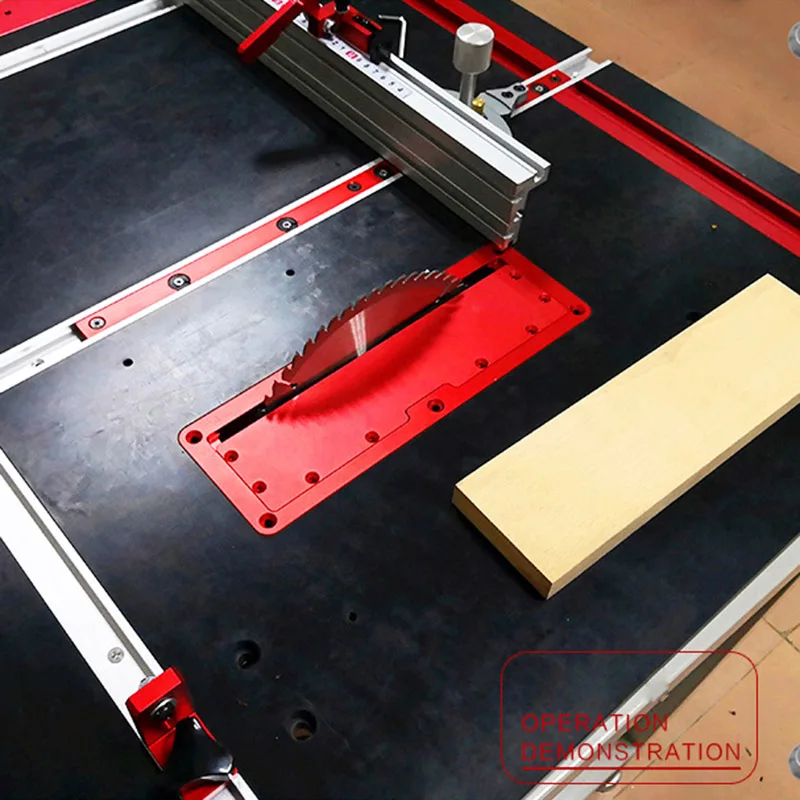 Алюминий циркулярная пила горло плиты флип DIY деревообрабатывающий стол крышка пластины JDH99