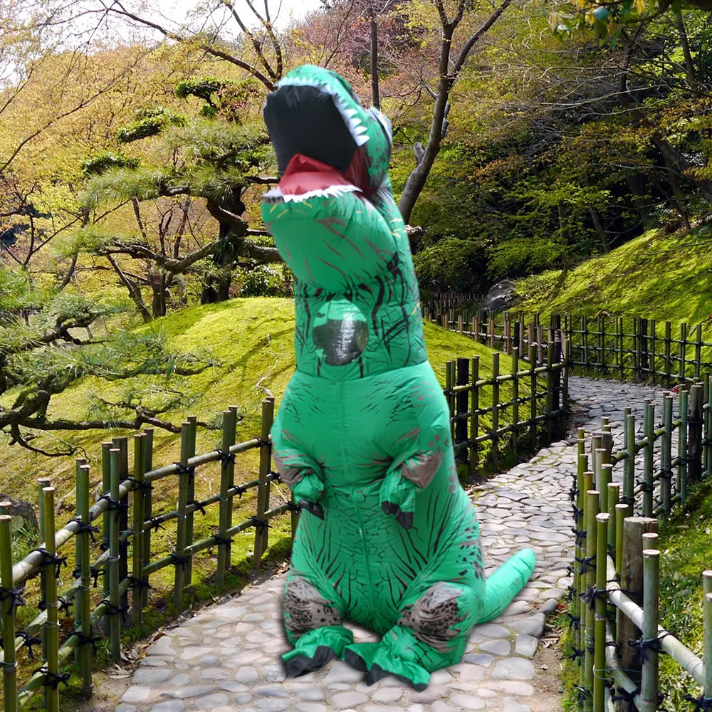 Вечерние костюмы для взрослых t rex костюм динозавра косплей фэнтези надувной