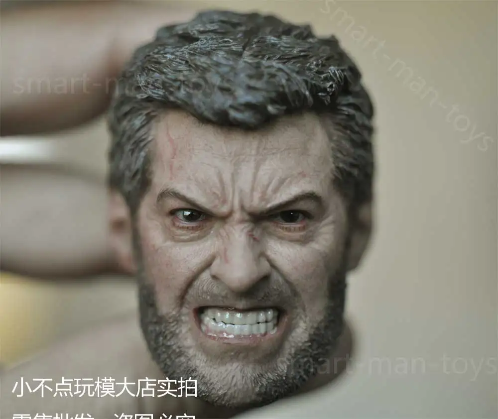 На заказ 1/6 Росомаха голова лепить сердитый Логан для 12 &quotгорячие игрушки