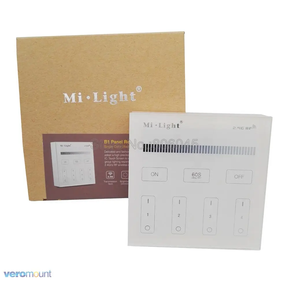 Milight умная сенсорная панель контроллер T1 T2 T3 T4 B1 B2 B3 B4 Одноцветный/CCT/RGBW/RGB+ CCT контроллер для светодиодной ленты