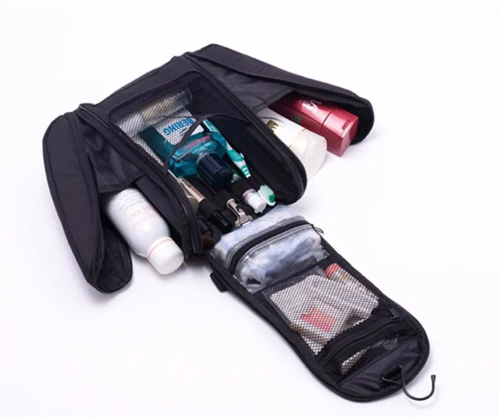 travel organizer men Shaving Makeup Bag Deluxe Cosmetic Bag women neceser beauty Toiletry bath case hanging make up Pouch Holder