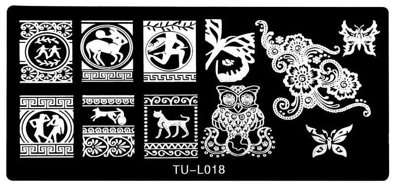 1 шт. Новое поступление 6*12 см TU-L серия ногтей штамповки пластины Konad штампы маникюрные инструменты для ногтей