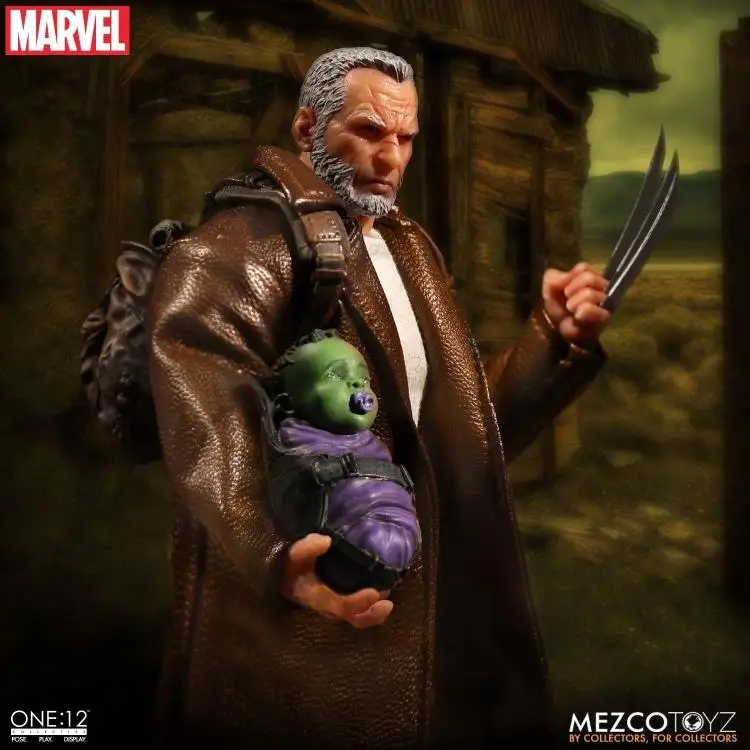 Mezco Ant Marvel стареющий старый Джеймс Логан ховлетт Росомаха 3 Аниме фигурки модель игрушки для коллекционера 6 дюймов