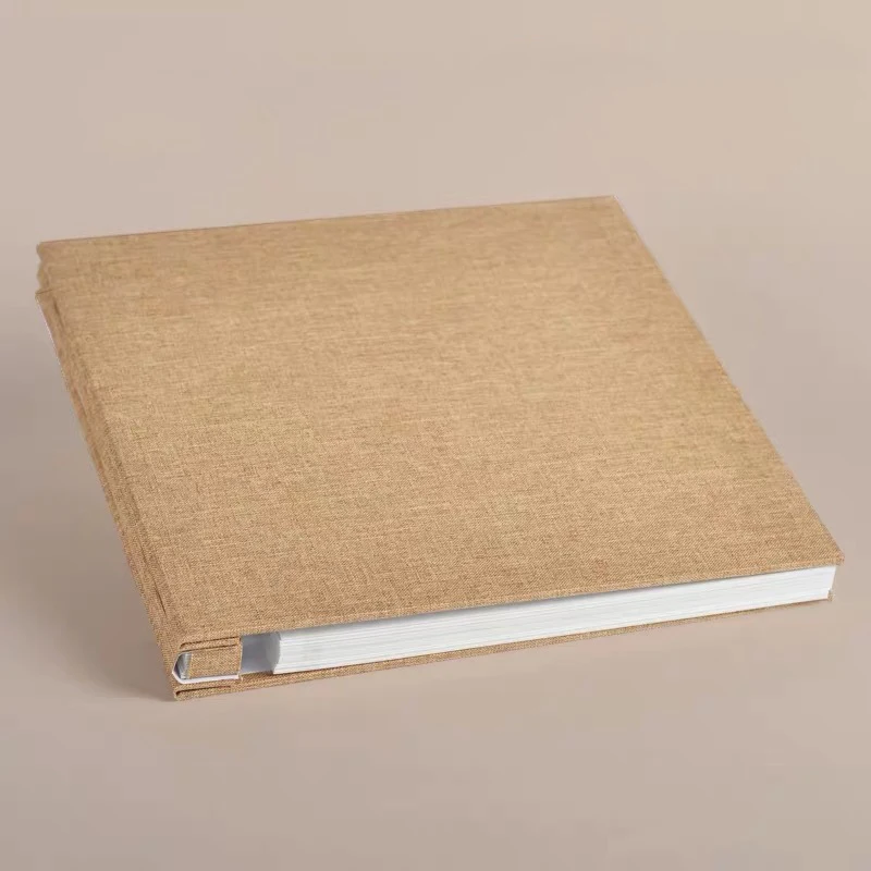 12inch white card 12 или 16 дюймов липкий DIY Фотоальбом Тканевая обложка белые или черные листы ручной работы ремесло подарки на день рождения свадьба ребенок скрапбук - Цвет: 12inch white card