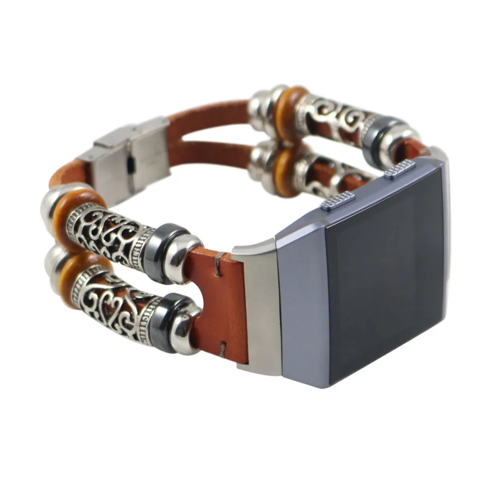 Новинка модный сменный кожаный ремешок для браслета Fitbit Ionic|wristband strap|bracelet