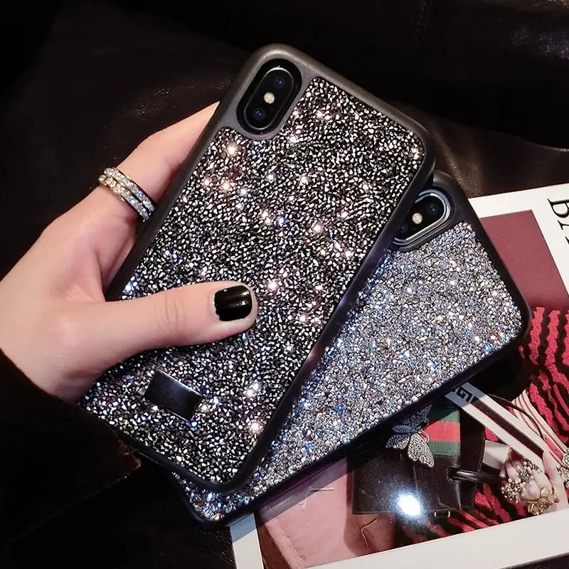 Новые 6s роскошные стразы XSMAX Swarovski мобильный телефон оболочки iPhone8plus/7 p сетка