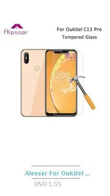 Alesser для Oukitel C13 Pro ЖК-дисплей и кодирующий преобразователь сенсорного экрана в сборе запасные части+ пленка+ Инструменты+ клей для Oukitel C13 Pro