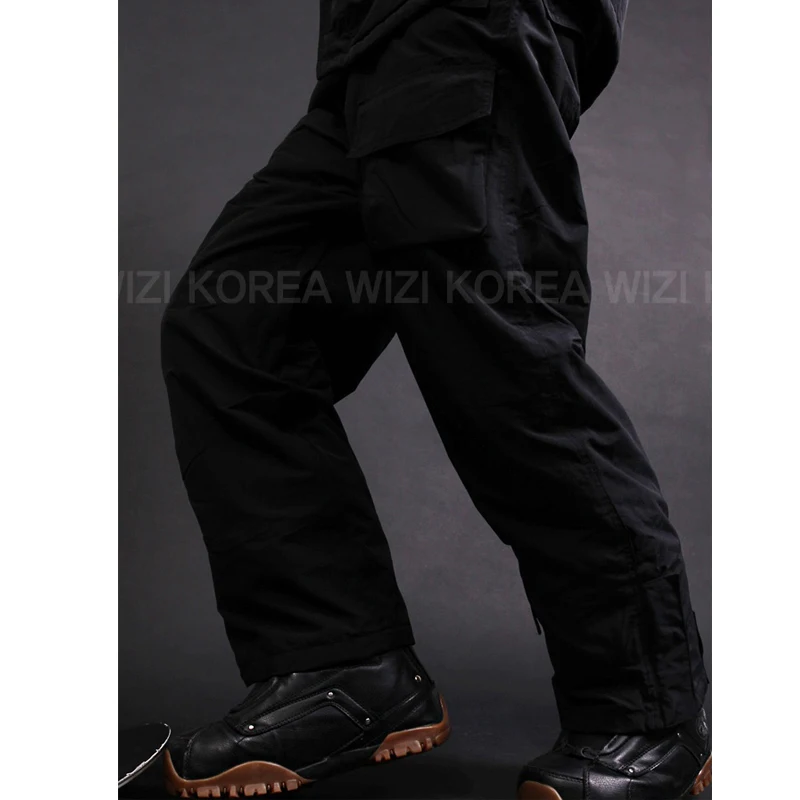 Зимняя водонепроницаемая лыжная куртка для сноуборда черная одежда