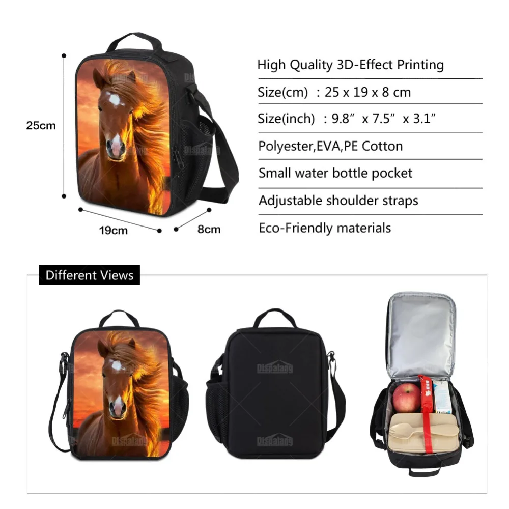 dispalang 2018 newest cooler lunch pouch and pencil case school backpacks for student pretty sky unicorn logo on bags girl gift free global shipping
