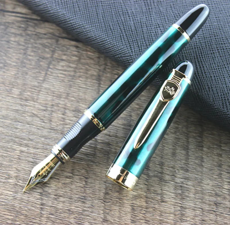 Ручка перьевая JINHAO X450A с чернилами 0,5 мм, металлическая каллиграфическая ручка для письма, Канцтовары для школы и офиса
