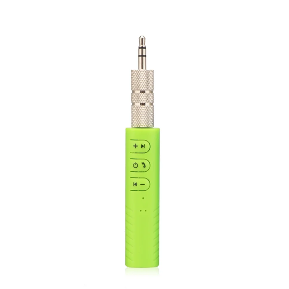 Green Мини Bluetooth приемник автомобильный fm-приемник 3,5 мм разъем Bluetooth адаптер Громкая связь вызов Беспроводной аудио Aux A2dp для наушников - Цвет: Green