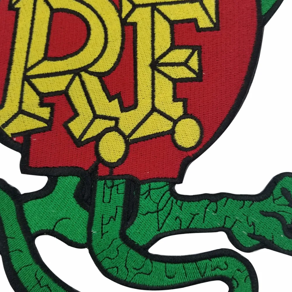 RF патч в виде мыши байкерском стиле Большие размеры вышивальные патчи под заказ