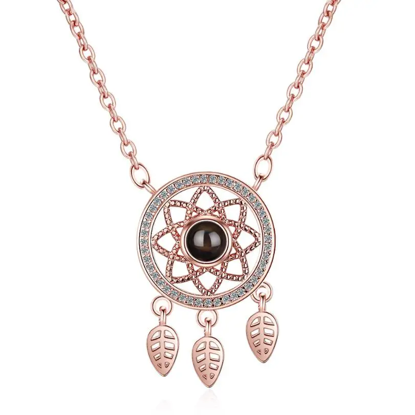 Изысканные циркониевые подвеска Ловец снов ожерелья для женщин модные