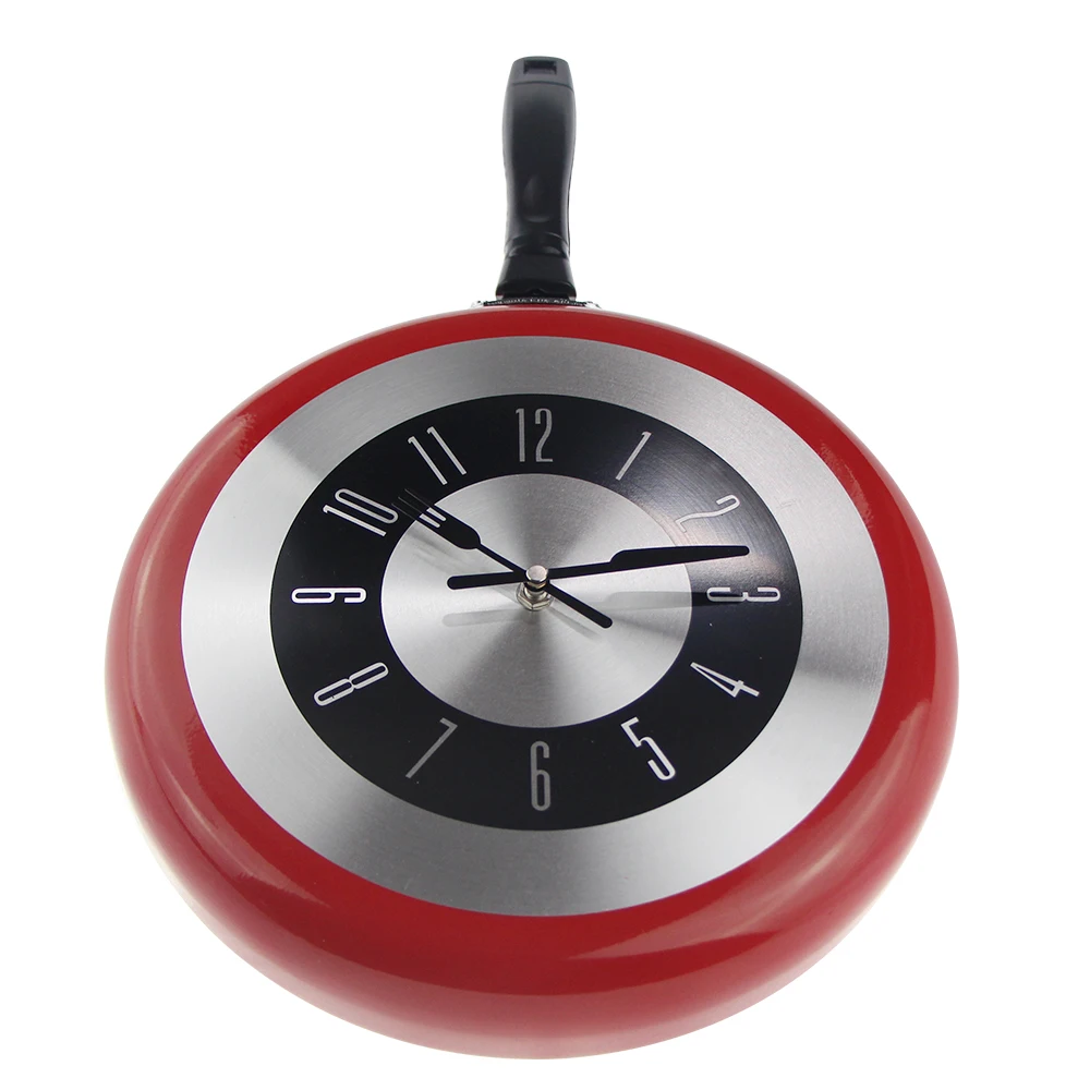 Большие настенные часы 12 дюймов современный дизайн кухонная сковорода