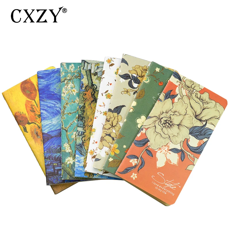 Мини блокнот Ван Гога CXZY 2019 маленький из крафт бумаги дорожный дневник записная