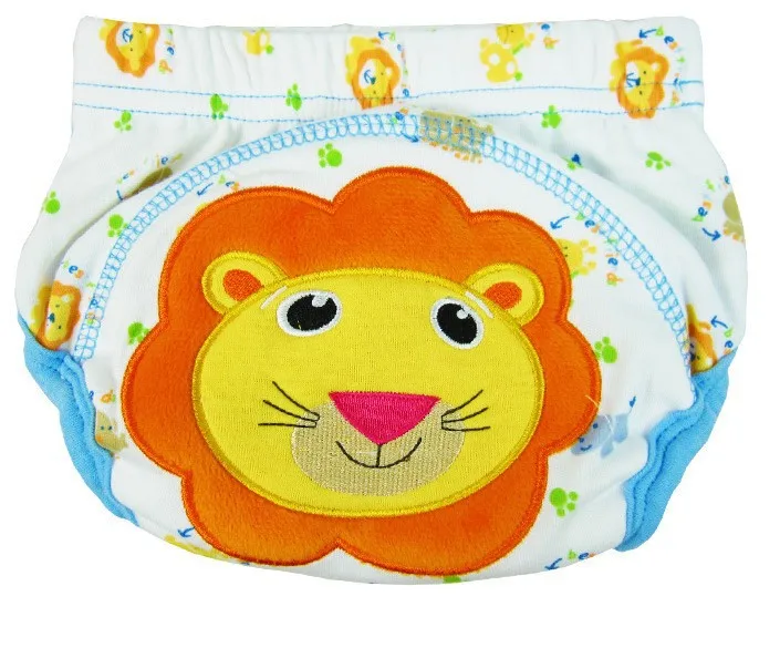 Детские тренировочные штаны для малышей с мультяшными животными Моющиеся