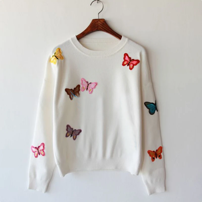 Женский трикотажный свитер в стиле Харадзюку милый офисный облегающий пуловер