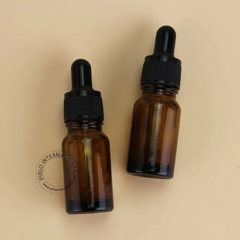 10 шт./лот 100% отличная янтарная бутылка для эфирного масла мл стеклянная пробирка