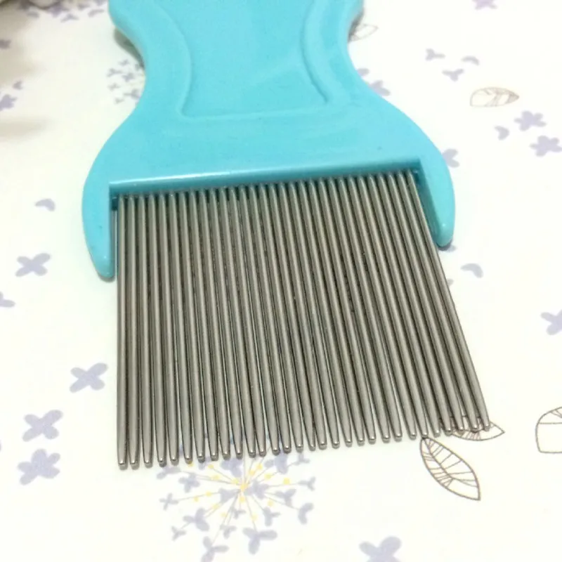Pet Dog Hair Flea Lice Dirt Dust Remover Cat Grooming Comb Stainless Pin Eggs | Дом и сад