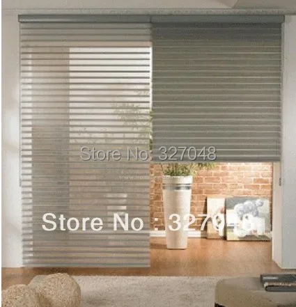 

FREE SHIPPING Popular /double-layer roller blinds/fabric blinds window curtain/shangri-La blinds