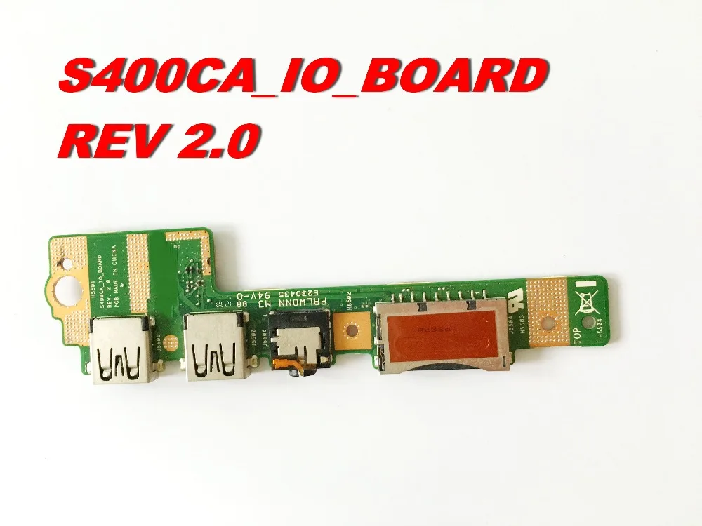 

Original For ASUS S400ca USB Audio SD card board S400CA IO BOARD REV 2.0 tested good free shipping