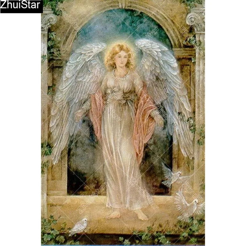 

Full Square 5D DIY Diamond Painting "Christian angel" Embroidery Cross Stitch Mosaic Home Decor Gift CJ16