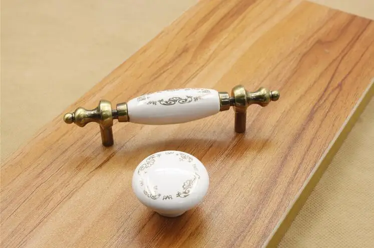 Винтажные бронзовые керамические мебельные ручки Ретро кухонные для шкафа|handle