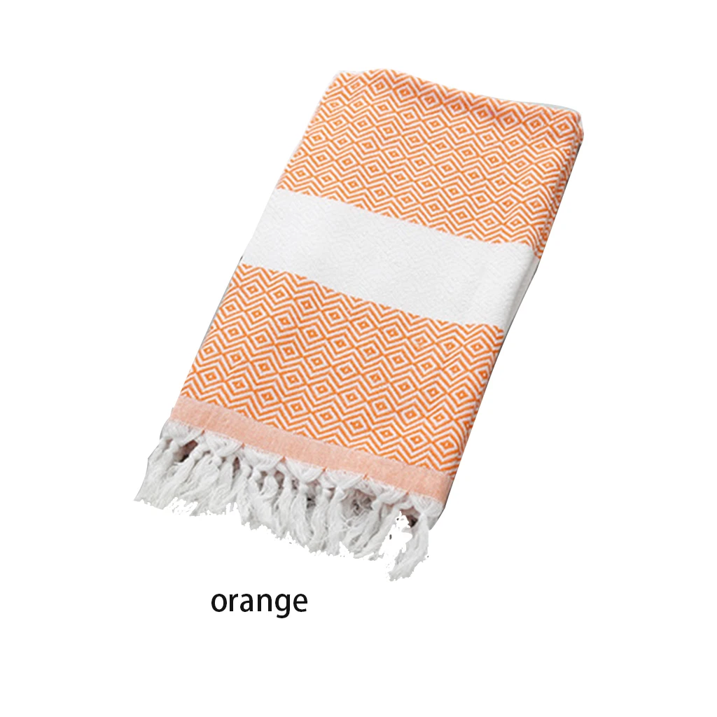 New Oversized Turkish Bath Towel with Tassel Soft Terry Cloth Striped Adult Beach Towel Extra Large Peshtemal Bath Sheet Scarf