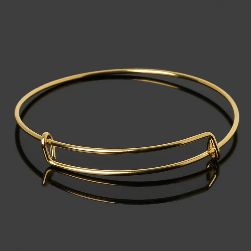 Очаровательные расширяющиеся браслеты с золотым и серебряным покрытием 10 шт./лот