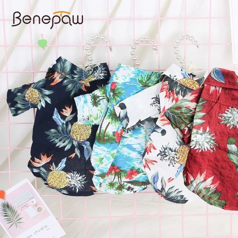 Benepaw праздничная одежда для средних и маленьких собак, французская одежда для бульдога чихуахуа, одежда для домашних животных, модный костюм для собак, наряд, рубашка на весну и лето