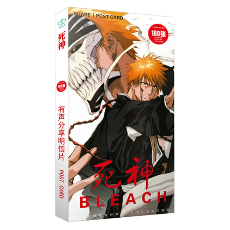 180 шт./компл. аниме отбеливатель Kurosaki Ichigo открытка/поздравительная