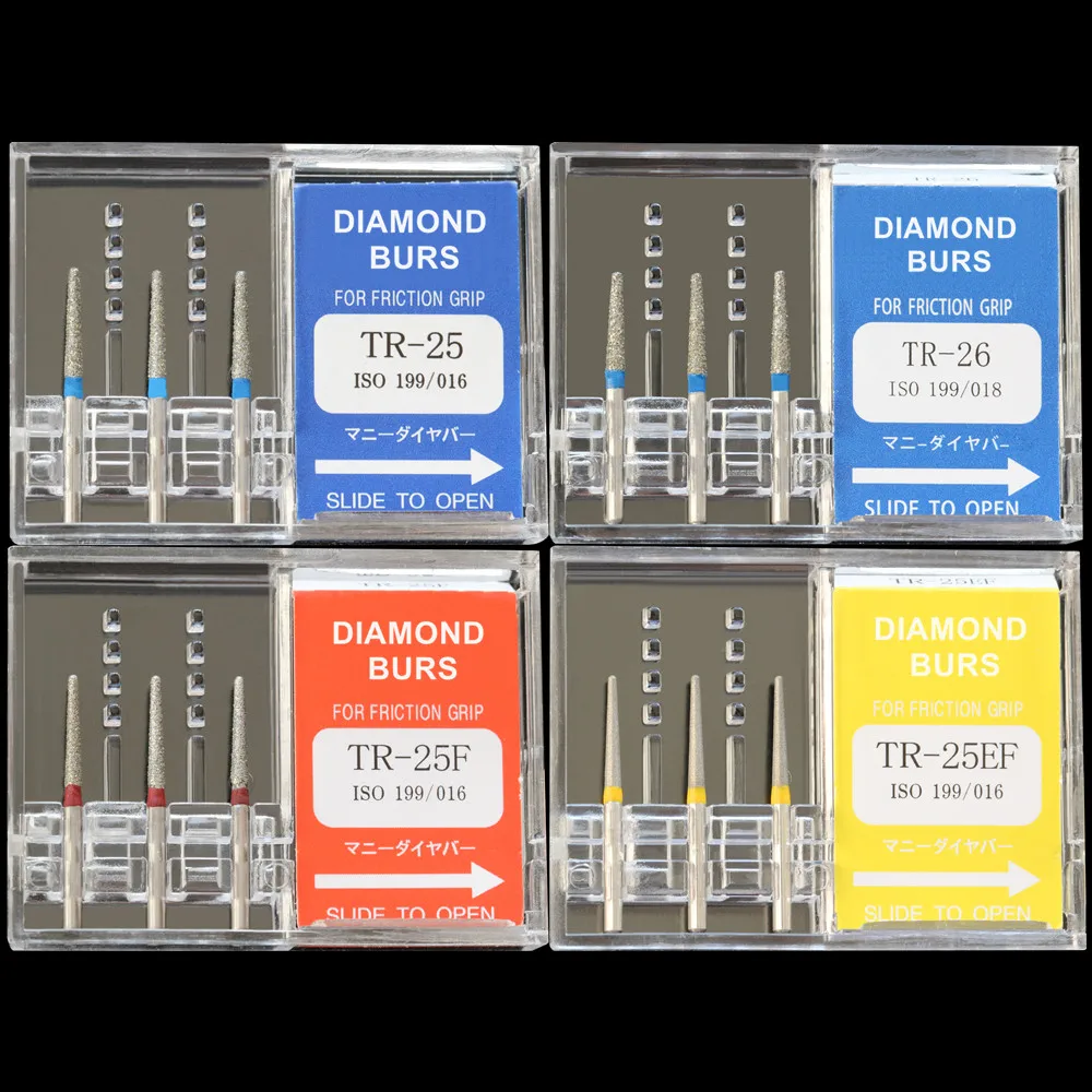 30 шт. (10 коробок) Стоматологические алмазные боры TR 25/TR 25F/TR 25EF полировщик дрель