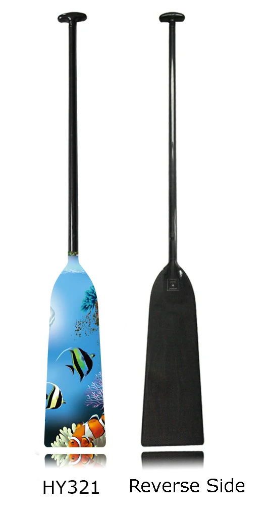 HY321 ZJ SPORT IDBF одобрено 1-Piece карбоновое волокно Дракон лодка весло в Овальном Вале графический дизайн на лезвие - Цвет: HY321