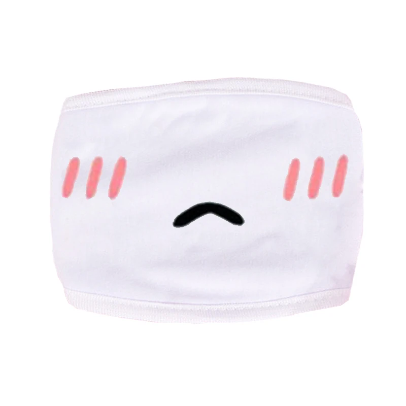 Хлопковая маска для лица унисекс в Корейском стиле с белыми медвежатами
