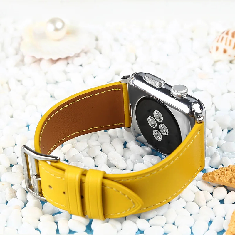 Натуральная кожа часы ремешок для Apple Watch IWatch серии 1 2 3 4 из натуральной кожи