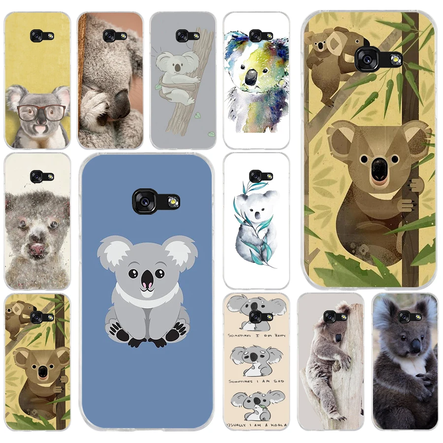 193AQ little koala Мягкий Силиконовый ТПУ чехол для телефона Samsung galaxy a3 a5 2016 2017 a6 A8